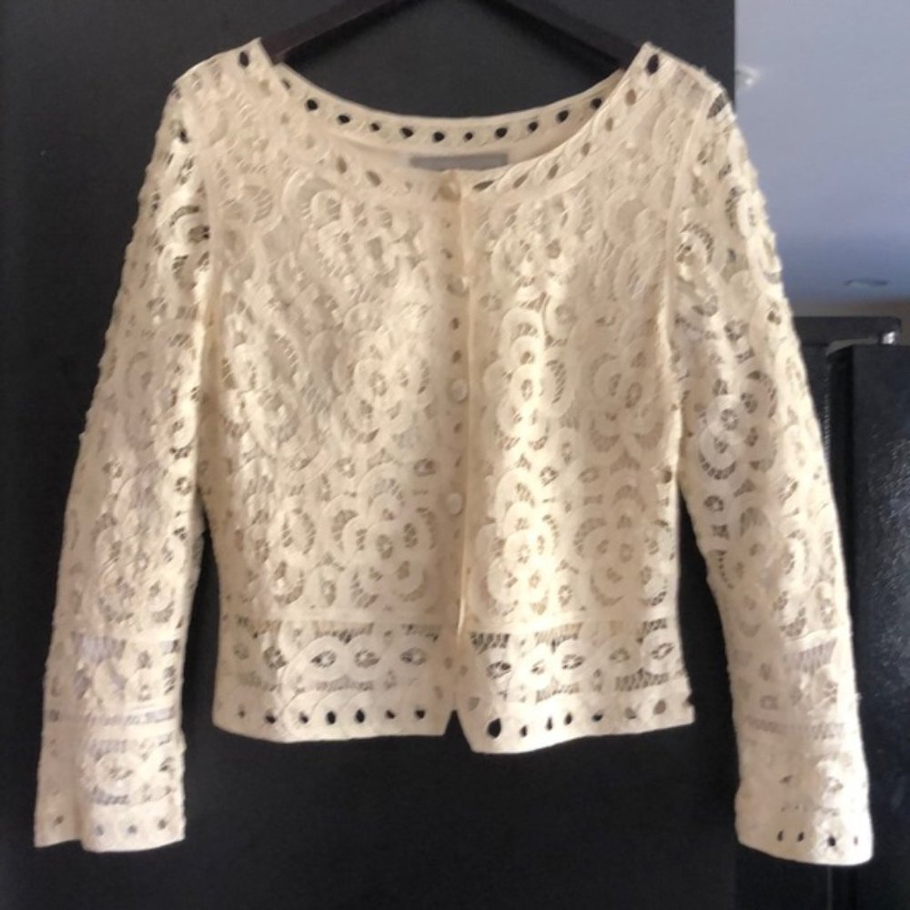 DOUBLE D RANCH Ivory Leona Lace Top Jacket